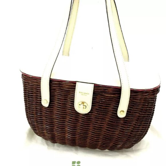 Kate Spade Handbag Beige Brown Woman Authentic - Picture 4 of 4